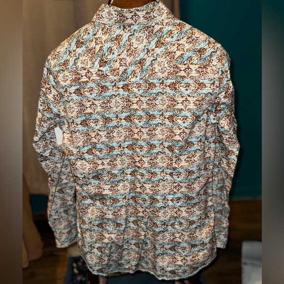 Panhandle Women Medium Long Sleeve Pearl Snap - Picture 5 of 5